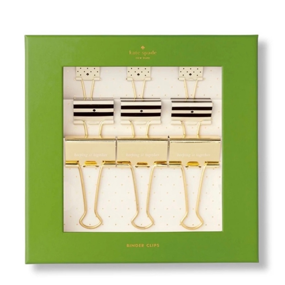 Kate Spade binder clip set - Picture 9 of 9